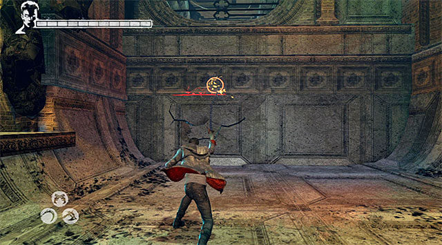 Turn right and use Angel Lift again - Pursuit of harpies - part number one - 8: Eyeless - DMC: Devil May Cry - Game Guide and Walkthrough