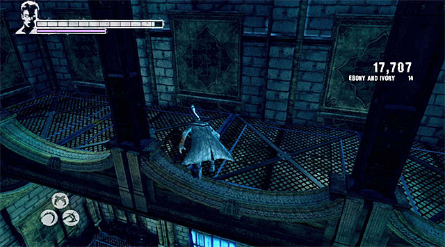 SECRET AREA: Even before the battle ends, its good to make some steps toward a secret in here, because later it wont be possible - Returning to Phineas - 9: Devil Inside - DMC: Devil May Cry - Game Guide and Walkthrough