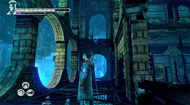 After battle look for the exit from warehouse - Returning to Phineas - 9: Devil Inside - DMC: Devil May Cry - Game Guide and Walkthrough