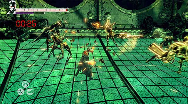 BONUS MISSION: Search this area and find a Secret Door (1st screen) - Returning to Phineas - 9: Devil Inside - DMC: Devil May Cry - Game Guide and Walkthrough