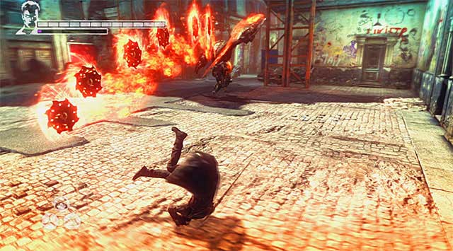 After eliminating all monsters from the first group youll fight much stronger Butcher - Getting inside the building of the Order - 11: The Order - DMC: Devil May Cry - Game Guide and Walkthrough