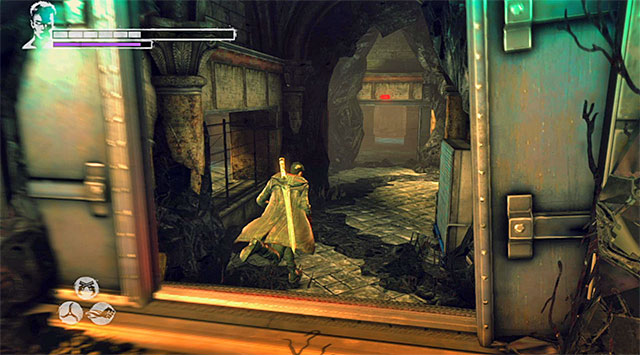 Go back to the starting point and be ready to eliminate another Ravager - Exploring the Orders base - 11: The Order - DMC: Devil May Cry - Game Guide and Walkthrough