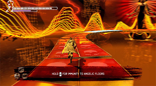 Return to the beginning place and choose the left path - Getting to the place where the first round takes place - 13: Devils Dalliance - DMC: Devil May Cry - Game Guide and Walkthrough