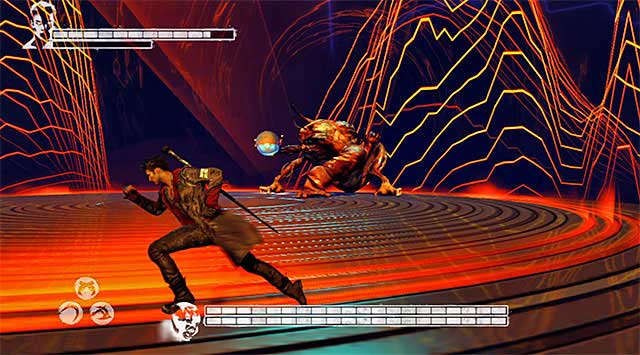 Hell also throw at you some orbs (screen above) - Boss: Mundus Spawn - 14: Last Dance - DMC: Devil May Cry - Game Guide and Walkthrough