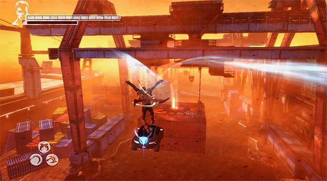Now you have to return on a cars roof - Going through docks - 15: The Trade - DMC: Devil May Cry - Game Guide and Walkthrough
