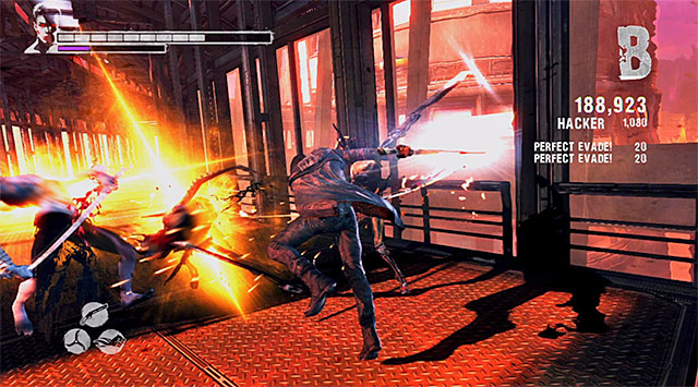 Move on, youll get where youll fight a Dreamrunner again with a group of weaker monsters - Getting to the elevator on the 106th floor - 16: The Plan - DMC: Devil May Cry - Game Guide and Walkthrough