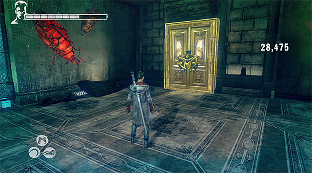 DOOR 1/2 (required Gold Key; bonus mission Divergent Slaughter) - You can find this door in the first part of the prison - Mission 7: Overturn - Secret Doors - DMC: Devil May Cry - Game Guide and Walkthrough