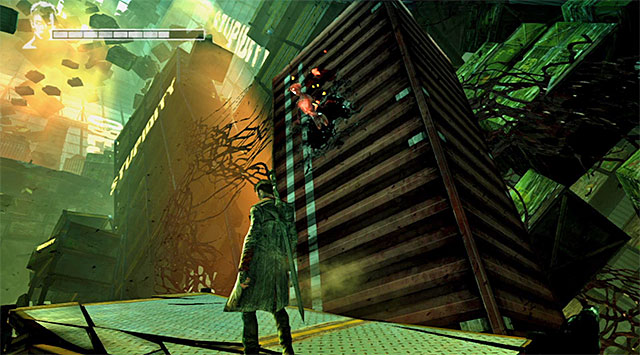 SOUL 1/6 - Soul can be found on one of platforms in the left part of the first warehouse - Mission 5: Virility - Lost Souls - DMC: Devil May Cry - Game Guide and Walkthrough