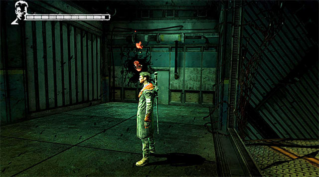SOUL 3/6 - Soul can be found after entering the second warehouse and destroying the first group of enemies - Mission 5: Virility - Lost Souls - DMC: Devil May Cry - Game Guide and Walkthrough