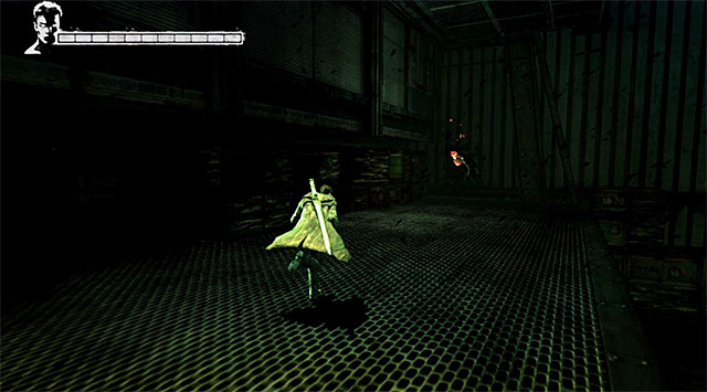 SOUL 4/6 - SOUL is in the second warehouse, nearby the place where the main battle takes place - Mission 5: Virility - Lost Souls - DMC: Devil May Cry - Game Guide and Walkthrough