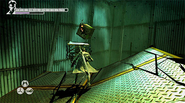 SOUL 5/6 - Soul is in the upper part of the second warehouse - Mission 5: Virility - Lost Souls - DMC: Devil May Cry - Game Guide and Walkthrough