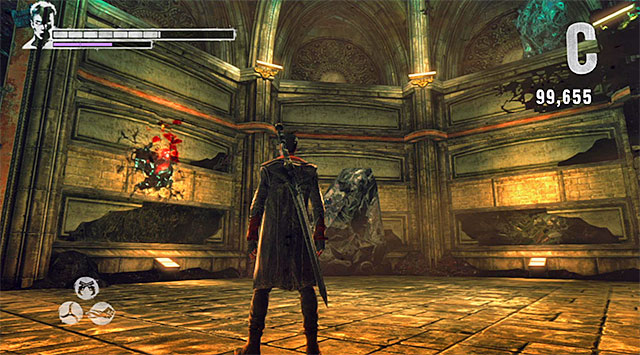 SOUL 2/7 - SOUL is in one of rooms next to Orders base (in the one where you destroy grapevine) - Mission 11: The Order - Lost Souls - DMC: Devil May Cry - Game Guide and Walkthrough