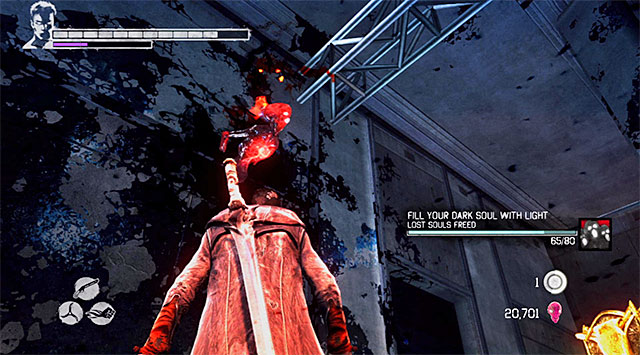 SOUL 3/9 - You can find this soul on the 105th floor - Mission 16: The Plan - Lost Souls - DMC: Devil May Cry - Game Guide and Walkthrough