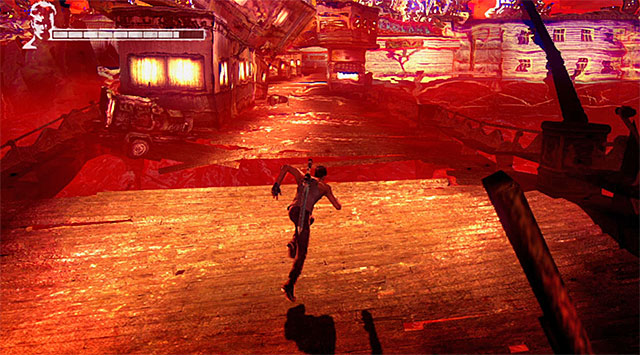 Prepare yourself for a runaway scene - Going through the first part of the funfair - 1: Found - DMC: Devil May Cry - Game Guide and Walkthrough