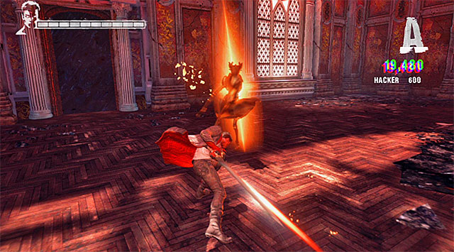 In the second part of encounter youll fight with new type of enemies - Death Knight - Exploring the first part of the mansion - 2: Home Truths - DMC: Devil May Cry - Game Guide and Walkthrough