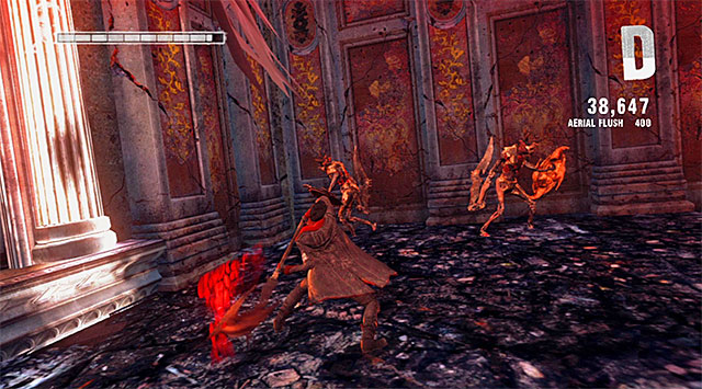 I recommend to read list of Arbiters basic attacks which will be displayed - Exploring the first part of the mansion - 2: Home Truths - DMC: Devil May Cry - Game Guide and Walkthrough