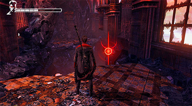 Choose the only one available passage and stop - Exploring the second part of the mansion - 2: Home Truths - DMC: Devil May Cry - Game Guide and Walkthrough