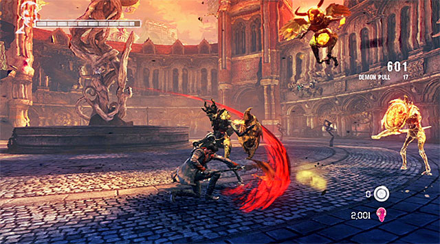 First battle begins when the mission stars - Defeating the first group of monsters - 3: Bloodline - DMC: Devil May Cry - Game Guide and Walkthrough