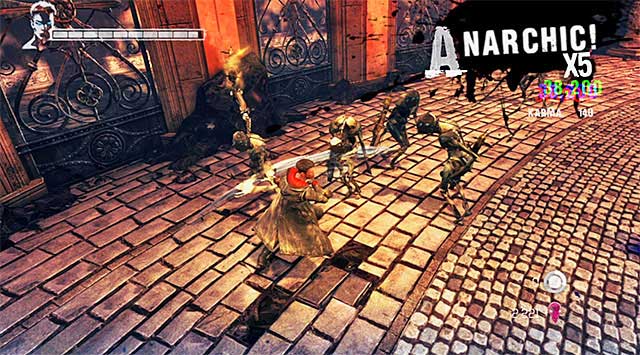 Begin from turning around and releasing a Lost Soul - Finding the Blue Rose - 3: Bloodline - DMC: Devil May Cry - Game Guide and Walkthrough