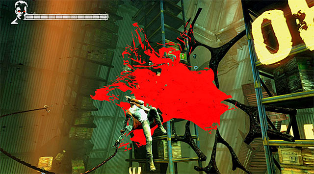A demanding sequence in front of you - Main battle in the second warehouse - 5: Virility - DMC: Devil May Cry - Game Guide and Walkthrough