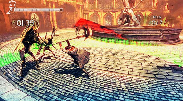 BONUS MISSION: Search a newly unlocked area, finding a lot of interactive items and Secret Door (1st screen) - Getting to the mixing room - 5: Virility - DMC: Devil May Cry - Game Guide and Walkthrough