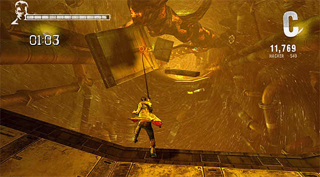 Be careful, there are monsters nearby - Escape from the tunnel - 6: Secret Ingredient - DMC: Devil May Cry - Game Guide and Walkthrough