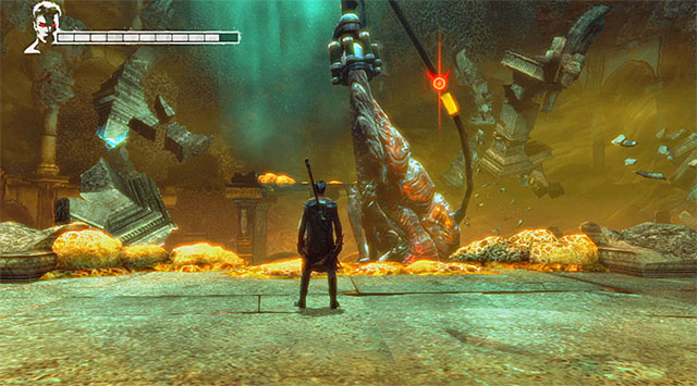 You have to eliminate a first bar of boss energy - Boss: Succubus - first part of an encounter - 6: Secret Ingredient - DMC: Devil May Cry - Game Guide and Walkthrough