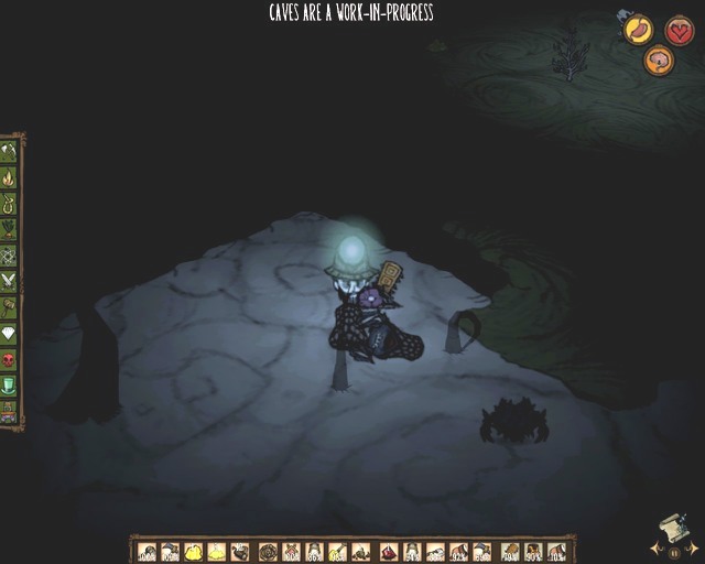 Spiders drop meat when killed. - Fauna and flora - Caves - Dont Starve - Game Guide and Walkthrough