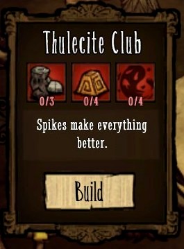 With this by your side, you need not to be afraid of any hostiles. - New items - Ruins - Dont Starve - Game Guide and Walkthrough