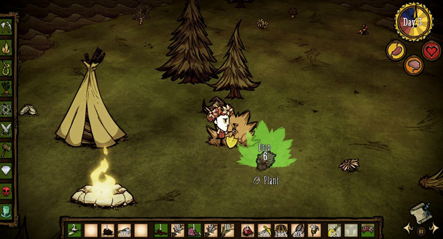 To plant it, you need to left click on it, and right click on the spot where you want to put it - Seedlings - How to get food - Dont Starve - Game Guide and Walkthrough