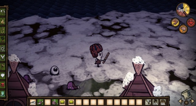 After it dies, the beast will drop a lot of meat and a Deerclops Eyeball - Bosses - Fight - Dont Starve - Game Guide and Walkthrough