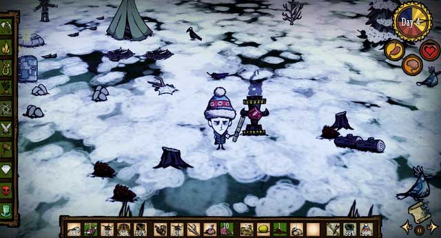 Night Light functions in the same way that camp fire does, but to fuel it, you are going to need Nightmare Fuel instead of wood - Magic - Dont Starve - Game Guide and Walkthrough