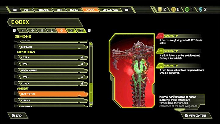Totem has two very important features - Doom Eternal: Demons with red shield - why do they respawn? - Combat - Doom Eternal Guide