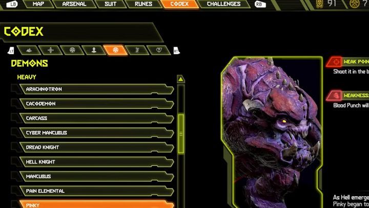 The demons you encounter in the game are described in the codex - Doom Eternal: Enemies and demons guide - Basics - Doom Eternal Guide