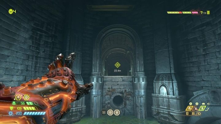Keep going down, and then jump into a huge hole - Doom Eternal: Taras Nabad walkthrough - Levels walkthrough - Doom Eternal Guide