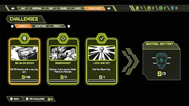 This is the first of three major challenge categories - Doom Eternal: Challenges guide - Basics - Doom Eternal Guide