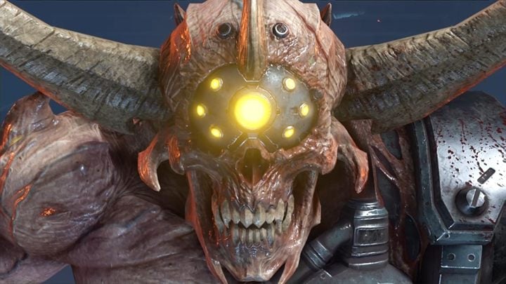 Doom Hunter is a powerful demon, especially at this stage of the game, when you dont have all the weapons yet - Doom Eternal: Doom Hunter | Boss fight - Bosses - Doom Eternal Guide