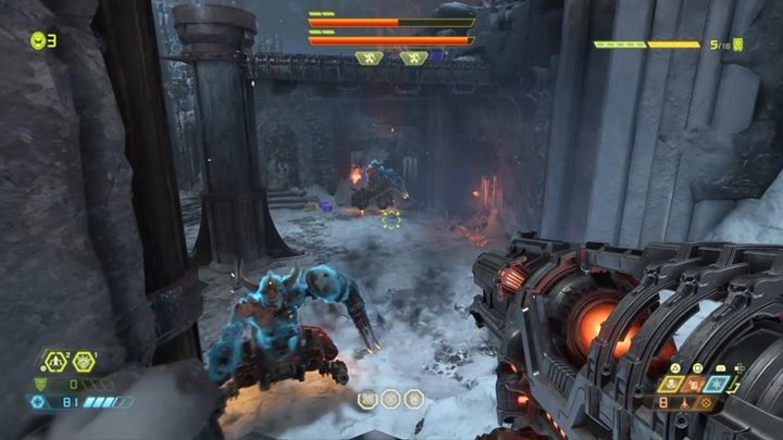 You dont have time to get bored - you have to face two Doom Hunters at the same time - Doom Eternal: Doom Hunter | Boss fight - Bosses - Doom Eternal Guide