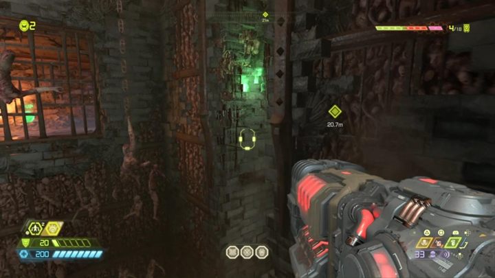 Continue moving forward, through corridors with traps that you can use to fight demons - Doom Eternal: Nekravol 1 walkthrough - Levels walkthrough - Doom Eternal Guide