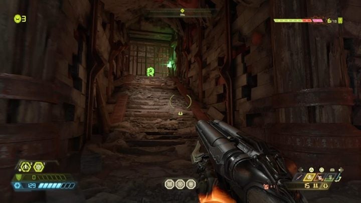 To reach the other, go through the crusher corridor again and walk into the newly revealed passage - Doom Eternal: Nekravol 1 walkthrough - Levels walkthrough - Doom Eternal Guide