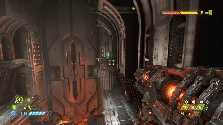 To get more skill points, you need to jump on a wall to climb, and then jump on another shelf - Doom Eternal: Doom Hunter Base secrets maps and location - Collectibles and secrets - Doom Eternal Guide