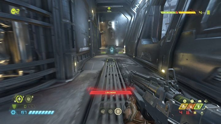 There is a small corridor at the top of the building - Doom Eternal: Doom Hunter Base secrets maps and location - Collectibles and secrets - Doom Eternal Guide