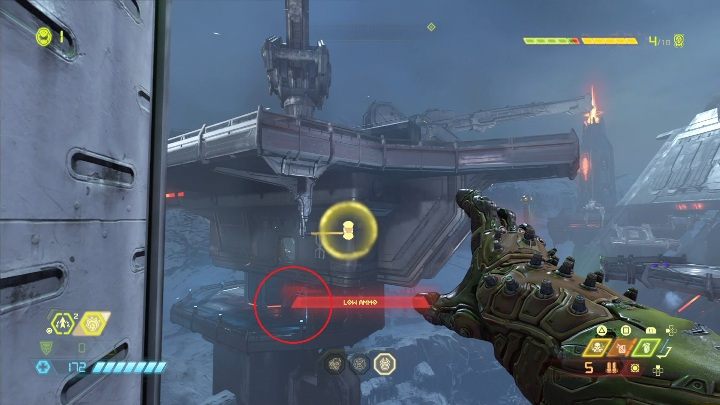 You will find second extra health in one of the metal objects - Doom Eternal: Doom Hunter Base secrets maps and location - Collectibles and secrets - Doom Eternal Guide