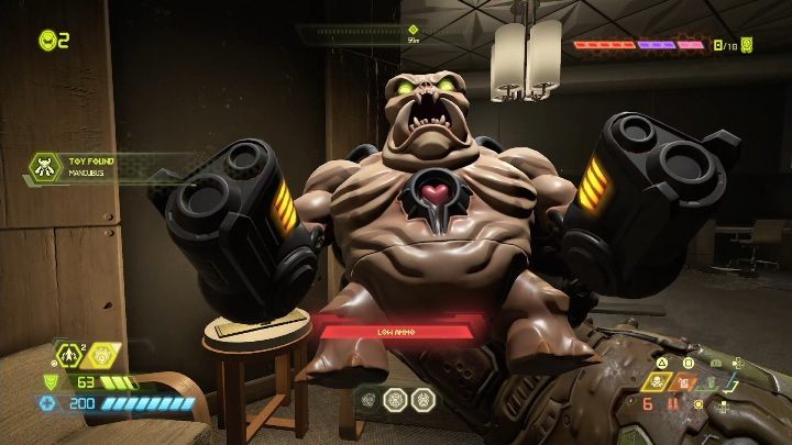 You will find the figurine in a small room full of tables - Doom Eternal: Arc Complex secrets maps and location - Collectibles and secrets - Doom Eternal Guide