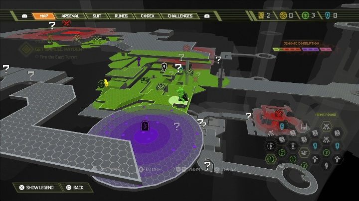 As soon as you climb the stairs youll see a map - Doom Eternal: Arc Complex secrets maps and location - Collectibles and secrets - Doom Eternal Guide