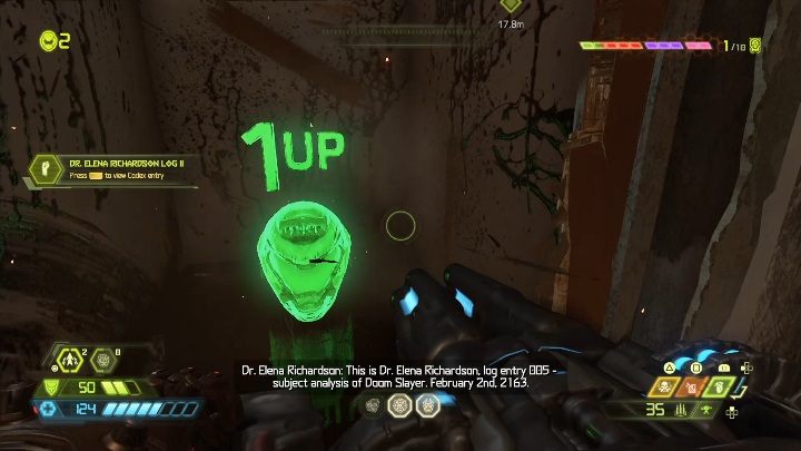 Youll find the first extra life in a small storage unit, behind closed doors - Doom Eternal: Arc Complex secrets maps and location - Collectibles and secrets - Doom Eternal Guide