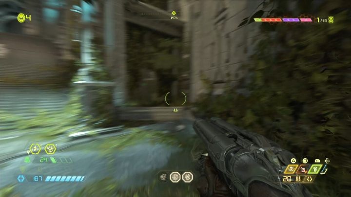 To get to the figure, you first need to open the bars that stand in your way - Doom Eternal: Taras Nabad secrets maps and location - Collectibles and secrets - Doom Eternal Guide