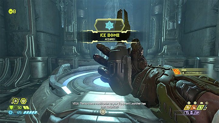 Ice Bomb are obtained automatically as you make progress in the main story campaign of Doom Eternal - Doom Eternal: Ice bomb - Basics - Doom Eternal Guide