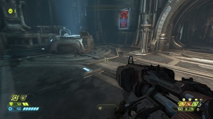 In the fortress of doom, you will find empty frames, fill them in by finding vinyl records - Doom Eternal: Fortress Of Doom guide - Basics - Doom Eternal Guide