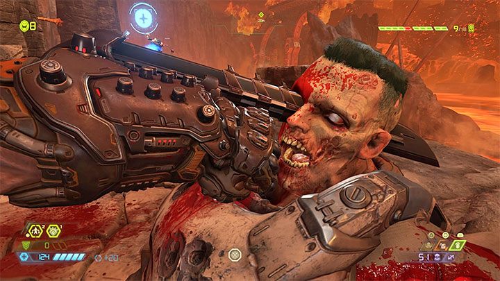 An additional way of obtaining health points is to perform Glory Kills, that is, final executions of highlighted and pulsating opponents - Doom Eternal: Supplies - how to quickly replenish? - Combat - Doom Eternal Guide